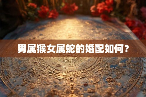 男属猴女属蛇的婚配如何？