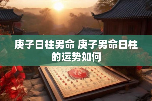 庚子日柱男命 庚子男命日柱的运势如何