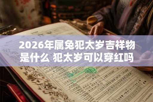 2026年属兔犯太岁吉祥物是什么 犯太岁可以穿红吗