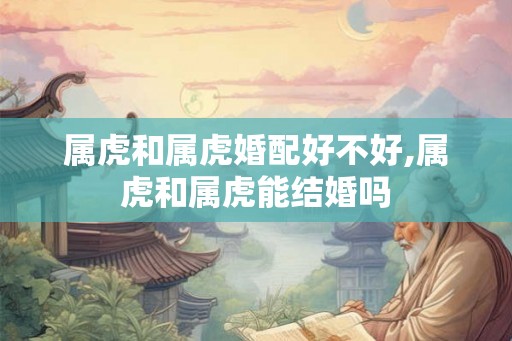 属虎和属虎婚配好不好,属虎和属虎能结婚吗 属虎和属虎婚配好不好,属虎和属虎能结婚吗