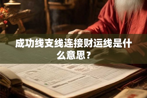 成功线支线连接财运线是什么意思？