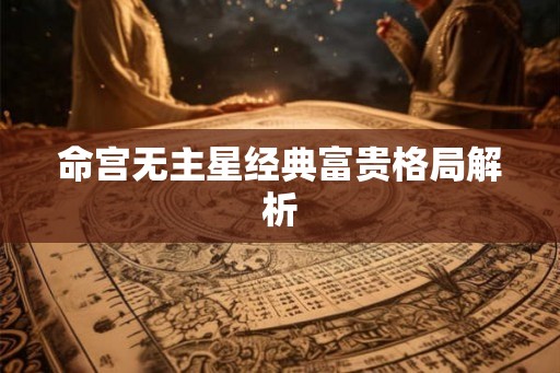 命宫无主星经典富贵格局解析