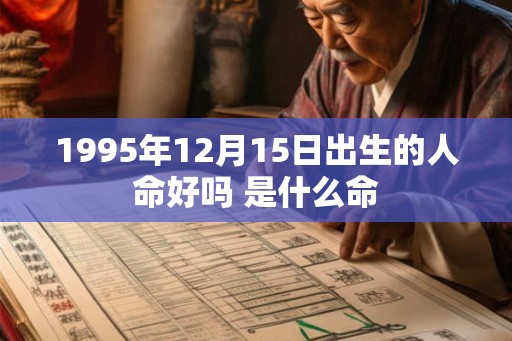 1995年12月15日出生的人命好吗 是什么命