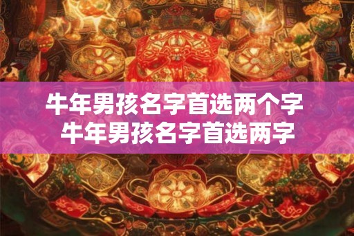 牛年男孩名字首选两个字 牛年男孩名字首选两字