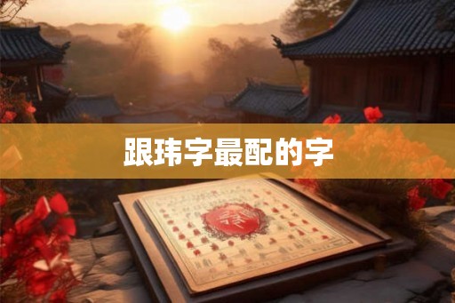 跟玮字最配的字
