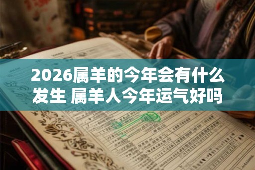 2026属羊的今年会有什么发生 属羊人今年运气好吗