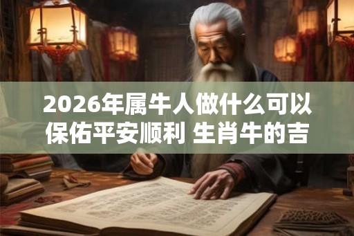 2026年属牛人做什么可以保佑平安顺利 生肖牛的吉祥物