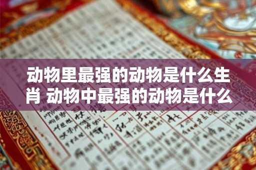 动物里最强的动物是什么生肖 动物中最强的动物是什么动物 动物里最强的动物是什么生肖 动物中最强的动物是什么动物