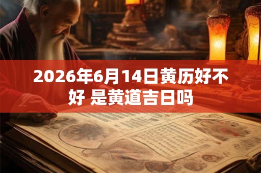 2026年6月14日黄历好不好 是黄道吉日吗