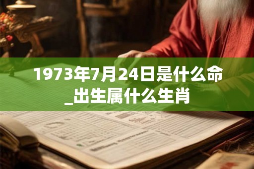 1973年7月24日是什么命_出生属什么生肖