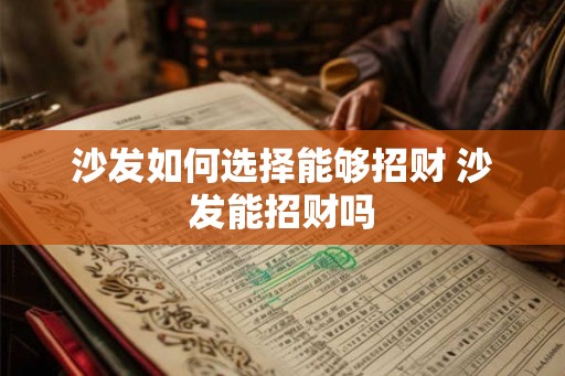 沙发如何选择能够招财 沙发能招财吗 沙发如何选择能够招财 沙发能招财吗
