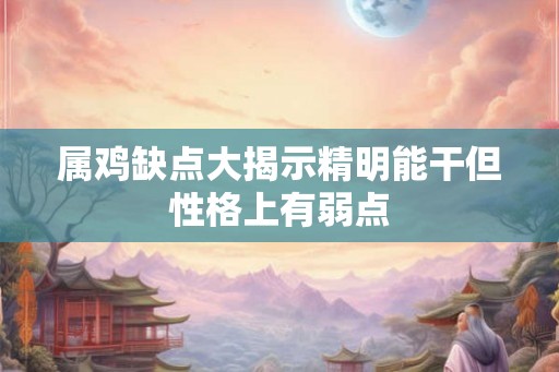 属鸡缺点大揭示精明能干但性格上有弱点 属鸡缺点大揭示精明能干但性格上有弱点