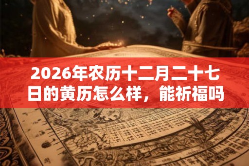 2026年农历十二月二十七日的黄历怎么样，能祈福吗？