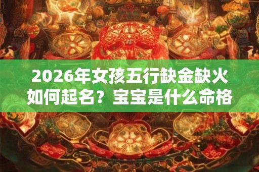 2026年女孩五行缺金缺火如何起名？宝宝是什么命格呢？