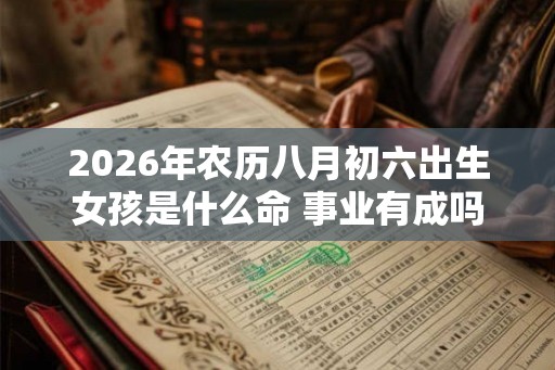 2026年农历八月初六出生女孩是什么命 事业有成吗 2026年农历八月初六出生女孩是什么命 事业有成吗