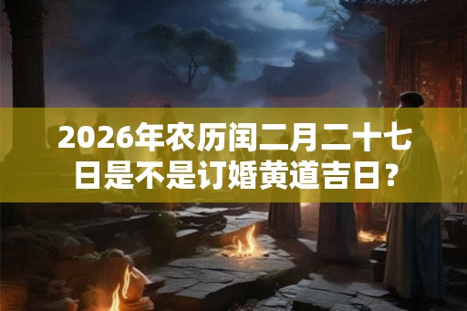 2026年农历闰二月二十七日是不是订婚黄道吉日？