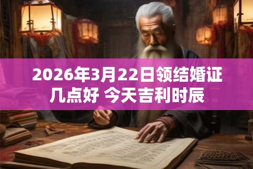 2026年3月22日领结婚证几点好 今天吉利时辰