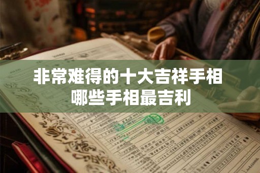 非常难得的十大吉祥手相 哪些手相最吉利