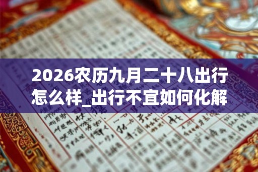 2026农历九月二十八出行怎么样_出行不宜如何化解