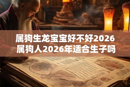 属狗生龙宝宝好不好2026 属狗人2026年适合生子吗 属狗生龙宝宝好不好2026 属狗人2026年适合生子吗
