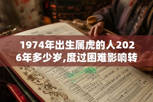 1974年出生属虎的人2026年多少岁,度过困难影响转机