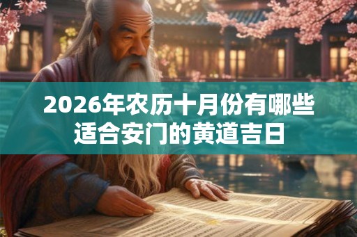 2026年农历十月份有哪些适合安门的黄道吉日