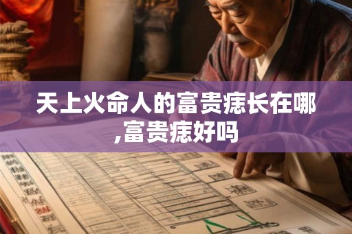天上火命人的富贵痣长在哪,富贵痣好吗
