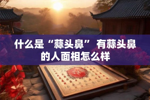 什么是“蒜头鼻” 有蒜头鼻的人面相怎么样 什么是“蒜头鼻” 有蒜头鼻的人面相怎么样