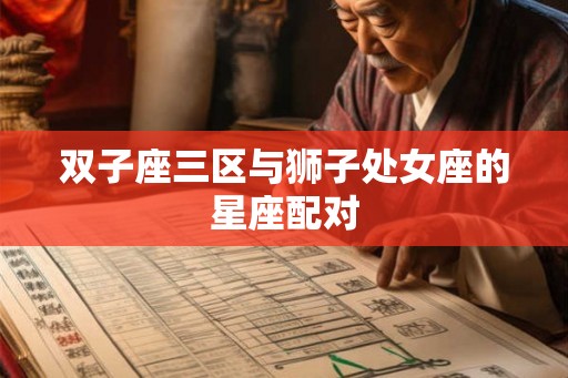 双子座三区与狮子处女座的星座配对