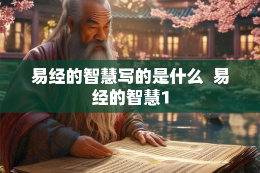 易经的智慧写的是什么  易经的智慧1