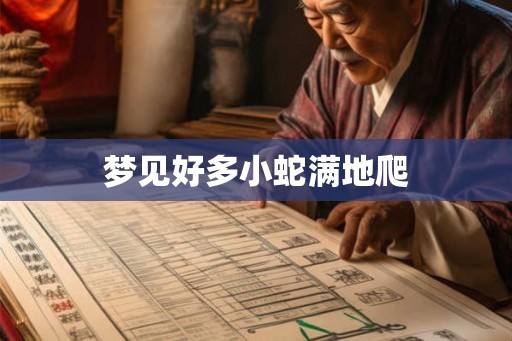 梦见好多小蛇满地爬