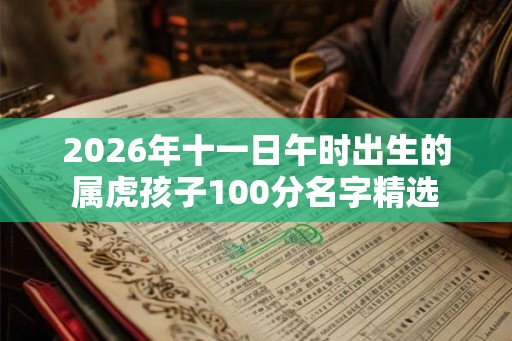 2026年十一日午时出生的属虎孩子100分名字精选