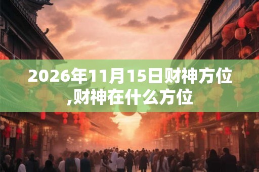 2026年11月15日财神方位,财神在什么方位