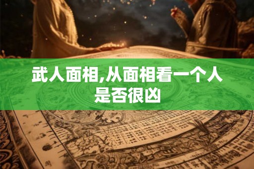 武人面相,从面相看一个人是否很凶