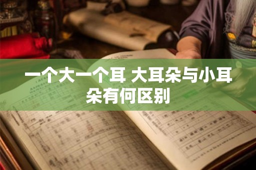 一个大一个耳 大耳朵与小耳朵有何区别