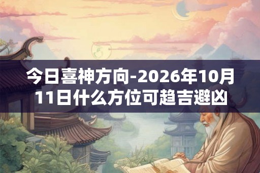 今日喜神方向-2026年10月11日什么方位可趋吉避凶 今日喜神方向-2026年10月11日什么方位可趋吉避凶
