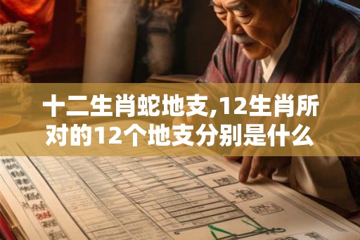 十二生肖蛇地支,12生肖所对的12个地支分别是什么？