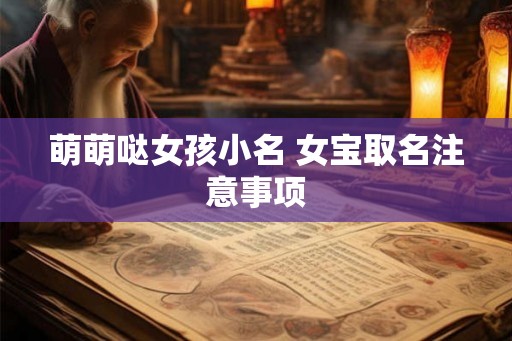 萌萌哒女孩小名 女宝取名注意事项
