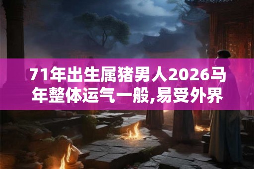 71年出生属猪男人2026马年整体运气一般,易受外界影响 71年出生属猪男人2026马年整体运气一般,易受外界影响