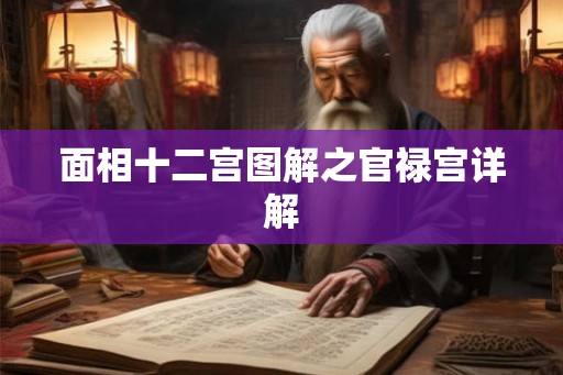 面相十二宫图解之官禄宫详解
