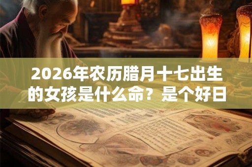 2026年农历腊月十七出生的女孩是什么命？是个好日子吗？