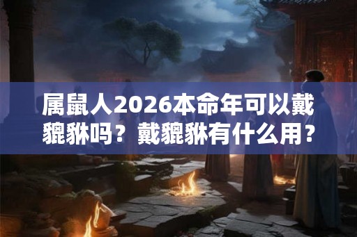 属鼠人2026本命年可以戴貔貅吗？戴貔貅有什么用？