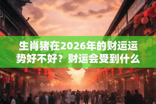 生肖猪在2026年的财运运势好不好?财运会受到什么影响? 生肖猪在2026年的财运运势好不好?财运会受到什么影响?