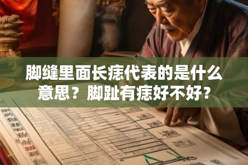 脚缝里面长痣代表的是什么意思？脚趾有痣好不好？