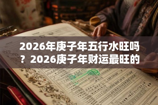 2026年庚子年五行水旺吗？2026庚子年财运最旺的五种人