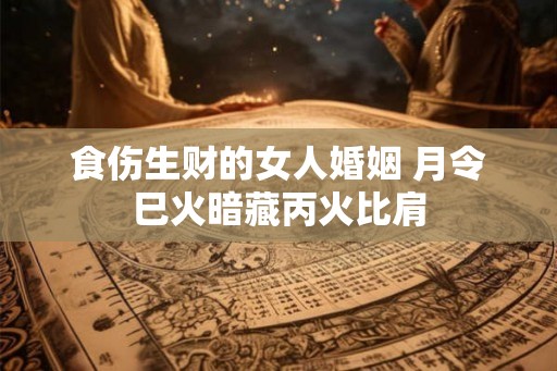 食伤生财的女人婚姻 月令巳火暗藏丙火比肩 食伤生财的女人婚姻 月令巳火暗藏丙火比肩