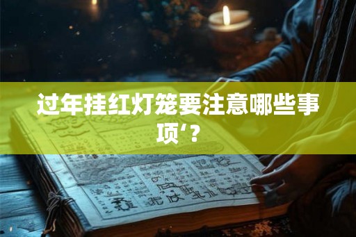 过年挂红灯笼要注意哪些事项‘？