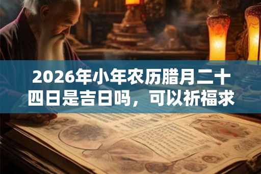 2026年小年农历腊月二十四日是吉日吗，可以祈福求财吗？