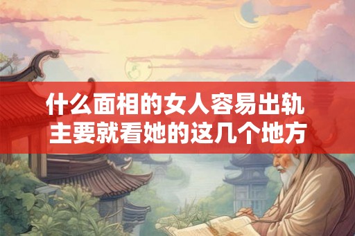 什么面相的女人容易出轨 主要就看她的这几个地方