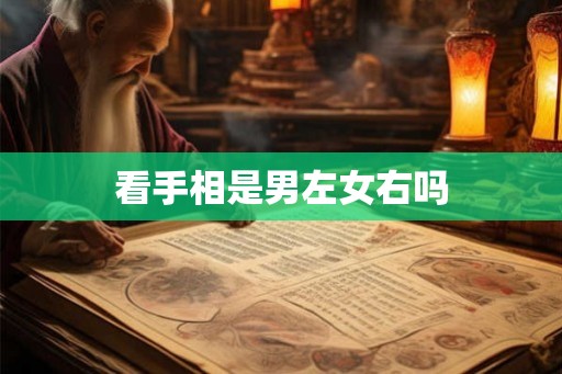 看手相是男左女右吗